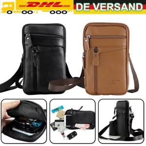 Multifunktions-Umhängetasche aus Leder, Handtasche, Gürteltasche für Männer - Bild 1 von 46
