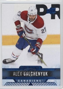 2017-18 Upper Deck Overtime Blue Foil Alex Galchenyuk #72