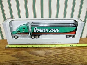 Quaker State Freightliner Semi Bank With Van Trailer By SpecCast 1/64th Scale - Picture 1 of 12