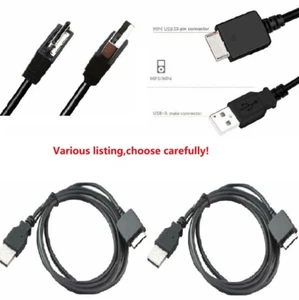 USB Data Cable Cord for Sony Walkman NW-A45 NW-A45HN NW-A46HN NW-A47 NW-A55 MP3 - Picture 1 of 24