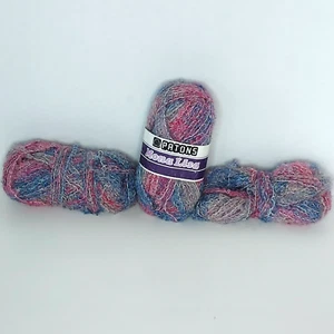 1 Ball & 2 Partials Patons Mona Lisa Wool Nylon Blend Boucle Yarn  2567 - Picture 1 of 4