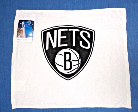 BROOKLYN NETS BASKETBALL RALLY SIDELINE GOLF TAILGATE FAN SWEAT TOWEL 17X15" Cover