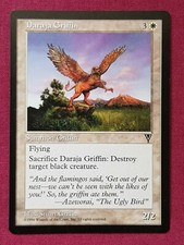 Magic The Gathering VISIONS DARAJA GRIFFIN single white card MTG