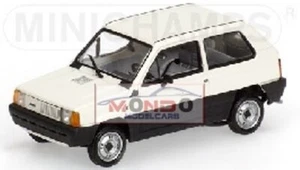 1:43 Minichamps Fiat Panda 34 1980 White 400121400 Diecast Modellino - Foto 1 di 2
