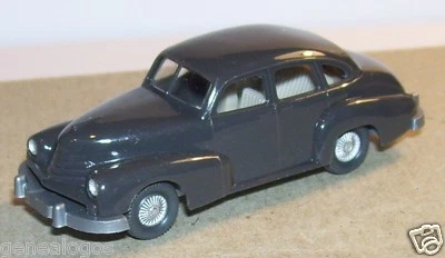 Micro WIKING Ho 1/87 Opel Kapitan 51 Grigio Antracite No. Box - Immagine 1 di 4