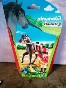 PLAYMOBIL 9261 Horse Cavallo Con Jockey Fantino Nuovo New Ovp ASTA SOTTOCOSTO - Foto 1 di 1