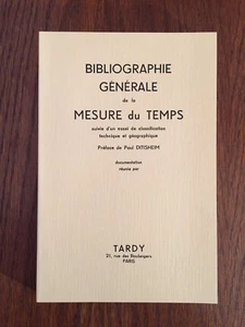 Bibliographie générale de la mesure du temps - Tardy - Picture 1 of 4