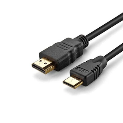 Mini HDMI Male to Standard HDMI Male Adapter Cable Elbow Plug 90 Angle Connec... - Bild 1 von 4