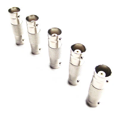 From OZ Quality 5PC BNC Female To Same Inline Coupler TV Aerial RF Adaptor +F.P! - Image 1 of 4