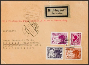 Austria. Aéreo. SOBRE Yvert 18, 20, 21. 1933. 15 g, 20 g, 25 g y 2 g. Correo Aé - Imagen 1 de 1