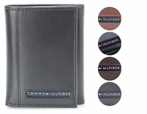 Tommy Hilfiger Men's Premium Leather Credit Card ID Wallet Trifold 31TL11X033 - Picture 1 of 24