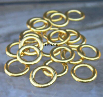 Anillos Donut Grandes Oro 14mm 20 Piezas  Foto 1 de 3