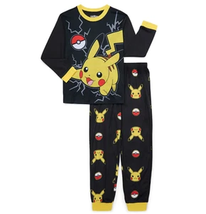 NEU Pokémon Pikachu 2-teiliges Pyjama-Set Langarmshirt und Hose Größe 14-16 - Bild 1 von 4