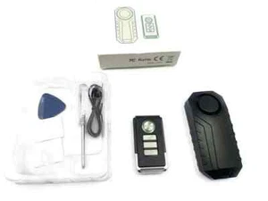 Loud 113dB Wireless Bike Alarm Remote Anti-Theft Vibration Motorcycle Security - Picture 1 of 3