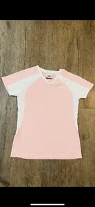 Umbro Girls Pink White Climate Control Top Logo Activewear T-Shirt Size L NWOT - Picture 1 of 5