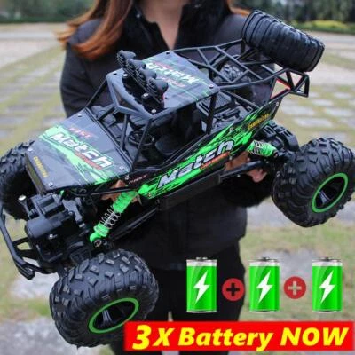 4wd Remote Control Car with LED Lights Radio Rc Buggy Off-road Drift Trucks Rtr - Image 1 of 4