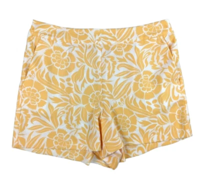Pantalones Cortos Ann Taylor LOFT Amarillo Floral Pull-On Ligeros Tejidos Talla S Nuevos sin Etiquetas Foto 1 de 4