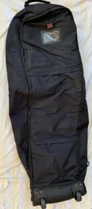 Golf Travel Sports Clothing Bag Padded Soft 46" on Wheels 4 Pockets Strap Black - Picture 1 of 13