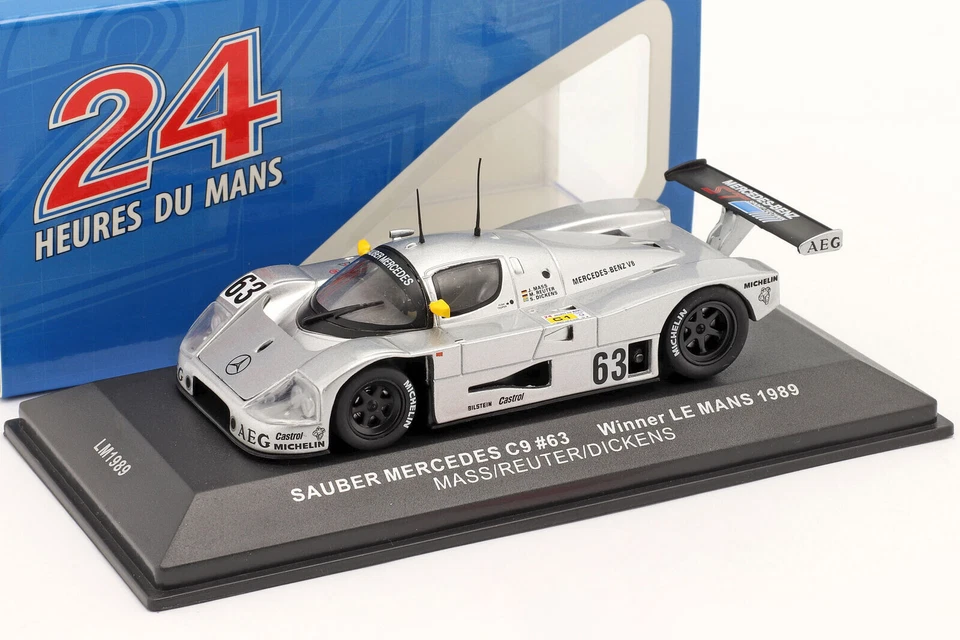 Sauber Mercedes C9 #63 Vince Le Mans 1989 Mass Reuter Dickens Ixo Lm1989 - Immagine 1 di 1