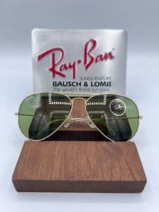 Ray Ban B&L RB3 Verde Aviador 58 mm De colección Nuevo de lote antiguo EE. UU. - Imagen 1 de 16