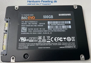 Samsung 860 Evo 500GB 2,5 " SATA III 6G 512MB V-Nand SSD MZ-76E500 MZ7LH500HALU - Photo 1/1