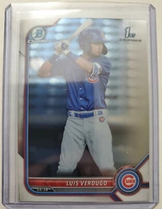 Luis Verdugo 2022 Bowman Chrome 1st Bowman Chicago Cubs #BCP-147  - Picture 1 of 7