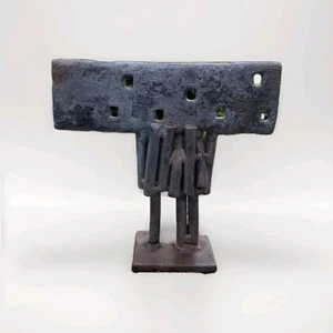 Handmade Artisan Iron Sculpture Dark War God Roger Lee Lincolnshire Unique OOAK - Picture 1 of 14