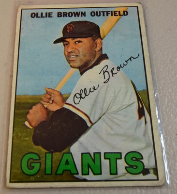 1967 Topps #83 Ollie Brown - Image 1 of 2