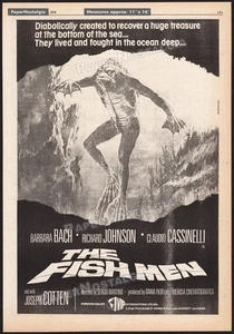 THE FISH MEN / SCREAMERS - Original 1978 Trade AD promo / poster _ Barbara Bach - Picture 1 of 1
