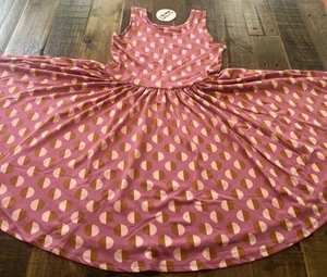 Dot Dot Smile size 7 girls pink tank twirl dress new - Picture 1 of 3
