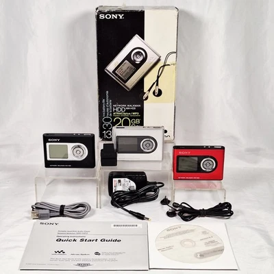 3 x Sony Walkman NW-HD3  (20GB) Digital Music Player + Sync Adaptor Sonic Stage - Image 1 of 4