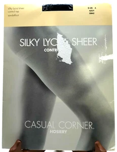 Casual Corner Strumpfhose Control Top Pantyhose Gr. A dunkelblau seidig Lycra transparent - Bild 1 von 4