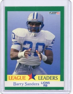1991 Fleer Barry Sanders #415 Detroit Lions HOF - Picture 1 of 2