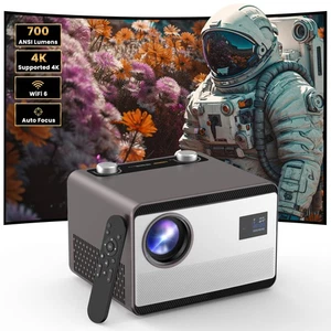 Vollversiegelter Beamer 1500 ANSI 4k Beamer mit WiFi und Bluetooth, Native... - Bild 1 von 8