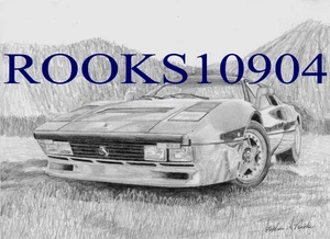 Ferrari 288 GTO SPORTS CAR ART PRINT - Picture 1 of 1
