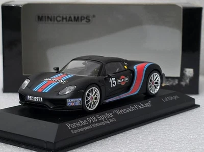 Porsche 918 Spyder 2013 Weissach Pack Lap Record Nurburgring 1:43 Minichamps (15 - Image 1 of 4
