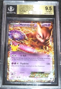 Pokémon Celebrations 2021 Mewtwo Ex Confetti Holofoil BGS 9,5 gema oro como nuevo - Imagen 1 de 1