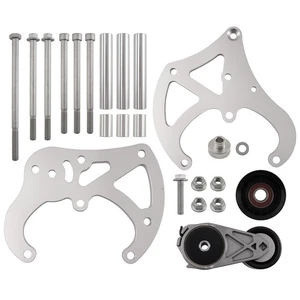 A/C Air Conditioner Compressor Bracket Kit For LS Truck SUV LS3 6061 Aluminum - Picture 1 of 11