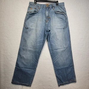 Vintage Rocawear Jeans Men’s SZ 36 (34x31) Baggy Wide Leg Skater Hip Hop 90's - Picture 1 of 18