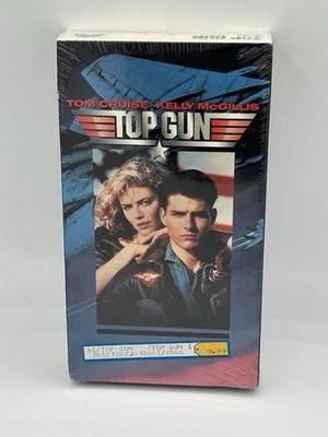 VTG Top Gun VHS Sealed New With Security Seal Tom Cruise Video Cassette 1986 Foto 1 de 4