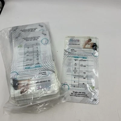 Bolsas de almacenamiento de leche materna Abana 50 unidades bolsas selladas sin BPA preesterilizadas Foto 1 de 3