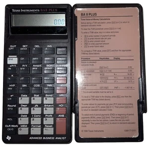 Vintage 1996 Texas Instruments BA II Plus Business Analyst Financial Calculator - Picture 1 of 8