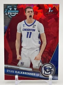2023-24 Bowman Chrome University Sapphire Red Refractors Ryan Kalkbrenner RC /5 - Picture 1 of 2