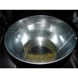 Cubo Bev "Study Break" personalizado nuevo patio de recreo plateado Bullseye 2 asas 10x6x8 - Imagen 1 de 4