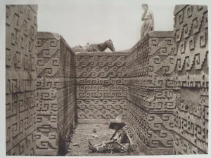 Mitla Sepulcro Cruciforme Estado de Oaxaca Mexico Photogravure 1923 Hugo Brehme - Picture 1 of 2