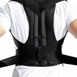 Haltungskorrektor niedrige Rückenstütze Schulter verstellbar Rückenhaltung Bandage, groß - Bild 1 von 8