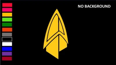 STAR TREK INSIGNIA NEW, EMBLEM Decal Stickers for Cars, Windows, Laptops, Wall - Image 1 of 4