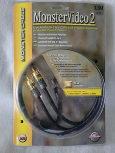 Monster Video/Audio RCA Cables Balanced, MV2AV25 1.5M New In Package - Picture 1 of 3