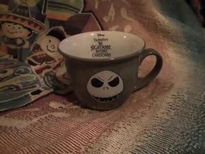 Disney JACK SKELLINGTON Coffee Mug The Nightmare Before Christmas Gray Black NEW - Picture 1 of 3