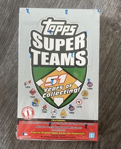 2002 Topps Super Teams MLB Major League Baseball Factory Sealed Hobby Box - Picture 1 of 6